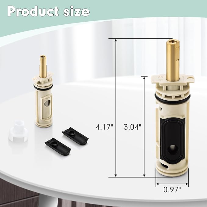 1222 Replacement Cartridge for Moen One-Handle Posi-Temp Shower Valve Cartridge, 1222 Replacement Cartridge Fits for Moen Posi-Temp Faucets and Tub Shower, Durable Brass & Plasti