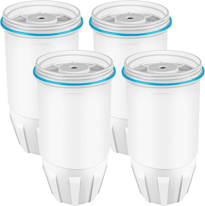 Water Filter Replacement for ZERO Filters Pitchers and Dispensers, 4 Pack Water Filters Replacement ZR-001 ZR-017 ZR-004 ZP010, 5-Multi-Stage Filter System Reduce Lead, Chromium,TDS by APPLIANCEMENTS