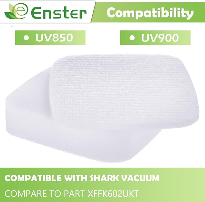 Filters Replacement for Shark Performance Lift Away UV850 UV900 DuoClean PowerFins Upright Vacuum,3 Foam & 3 Felt Filter Kit, Compare to Part #XFFK602UKT (Not Fit LA502, LA322 Vacuum)