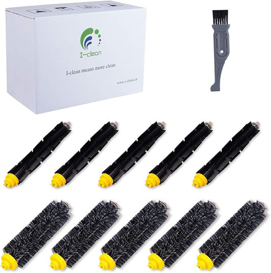 I clean Roomba Replenishment Kits, 10 Packs Brush Accessories Parts Compatible with iRobot Roomba 650 675 690 770 780 790 Vacuum Cleaner (600&700 Series)