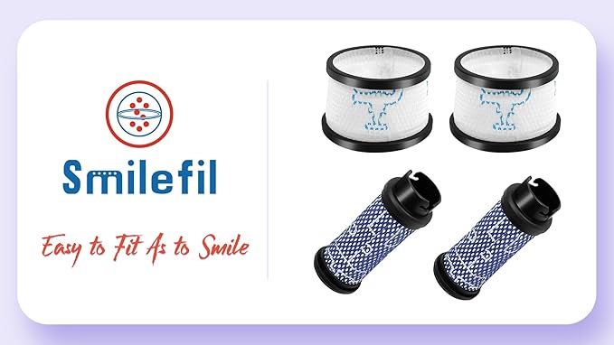 Smilefil Primary Filter and Secondary Filter Replacement Filter Kit Accessories Compatible with Inse N5 S6 S6P S600 Cordless Vacuum Cleaner