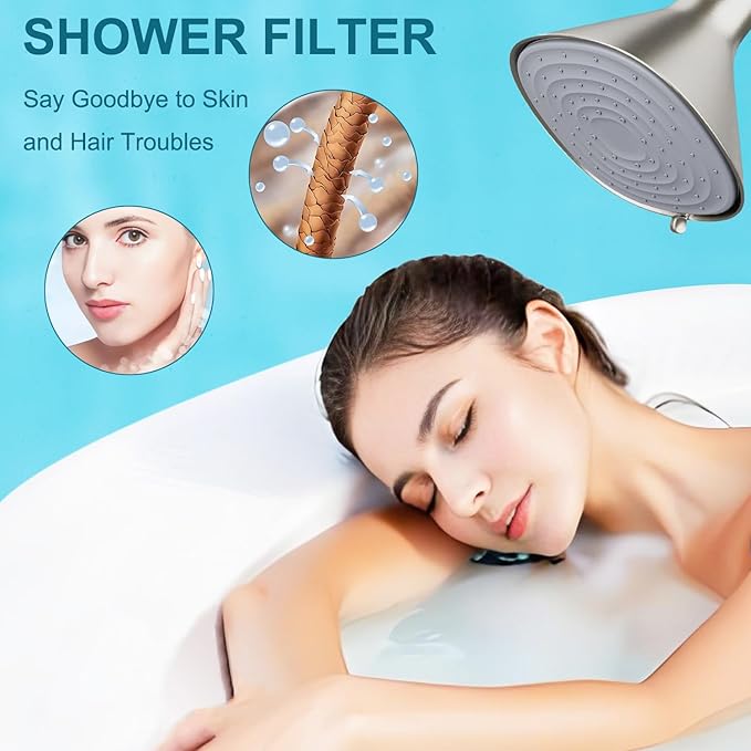 Shower Head Filter Replacement Cartridge Compatible with All Canopy Handheld & Fixed Filtered Shower Head, Shower Filter For Hard Water, 2Pack (Canopy 2-pcs)