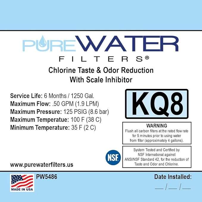 PureWater Replacement Water Filter Cartridge for Keurig P versions B150, K150 B155, K155 & all K2500 K3000 B3000SE K3500 K4000 (Pack of 3)
