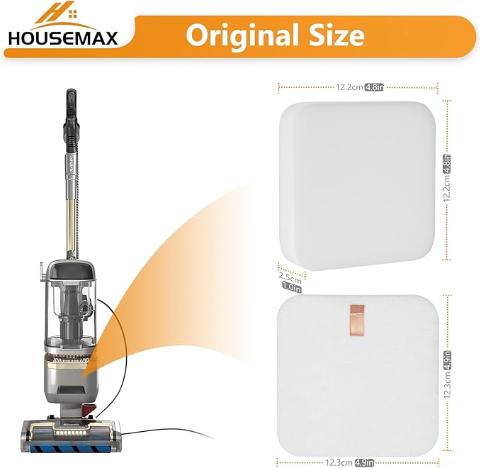 HOUSEMAX Filter Replacement for Shark Lift Away Vacuum, Compatible with Shark Vacuum Filter Replacement LA300, LA301, LA322, LA502, LA500, LA700, LA702, LA500WM, LA802, Replace Part XFFK320 (2-Pack)