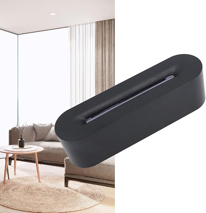 Yoidesu Flame Diffuser Humidifier, 7 Flame Colors, USB Plug Design, Waterless Automatic Power Outage, 150ml Large Capacity Water, Three Lighting Modes (DQ709 Black)