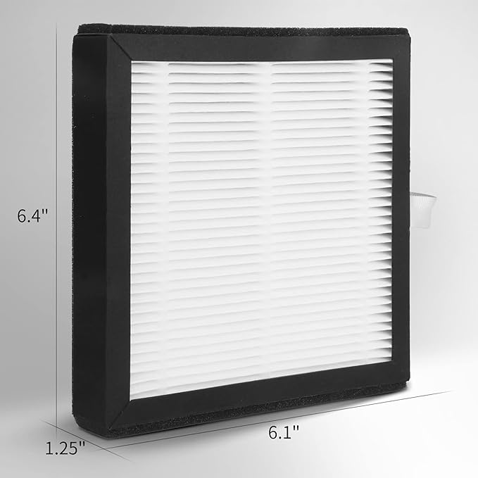 4 Packs DH02 Replacement Air Filter Compatible with Tenergy Sorbi DH02 1000ml 2 in 1 Dehumidifier &Purifier, Afloia AQ8 Q8, Honati, Hysure Q7 Purifier