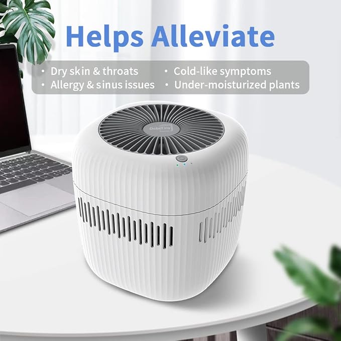 Humidifiers for Bedroom,No Mist Evaporative Humidifier（2.5L）, Replaceable Filter with Adjustable night light,Auto Shut-Off