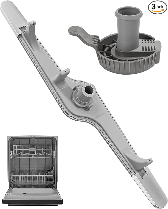 154568002 Dishwasher Lower Spray Arm -Complete with 5304518968 Support & 5304506518 Filter-Compatible with Frigidaire Electrolux Dishwasher Bottom Lower Spray Arm 154250901 154414101 5304517203