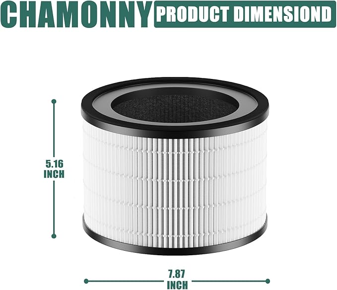 MAF-02 Filter Replacement, Compatible with Miko IBUKI M MA-02CW Air Purifier MAF-02/970 Sqft, 3-in-1 H13 True HEPA Filter and Activated Carbon Filter, 2 Pack