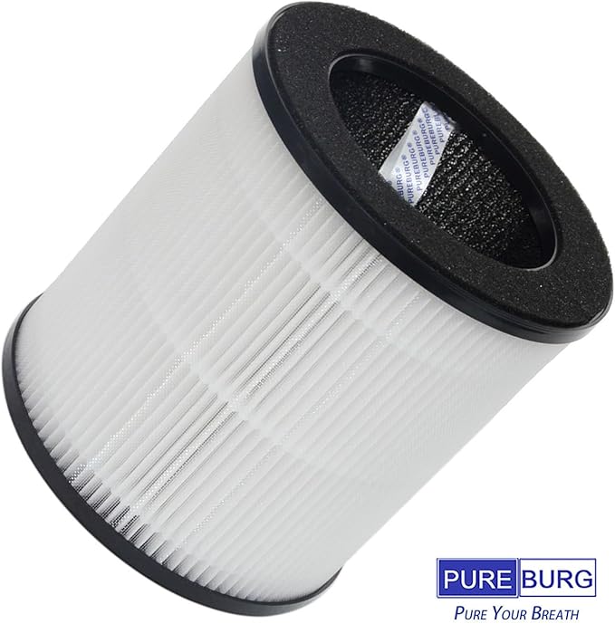 PUREBURG Replacement Filter Compatible with Tailulu AP050 Air Purifiers,3-Pack H13 True HEPA Activated Carbon 3-Stage Filtration Air Clean Dust VOCs