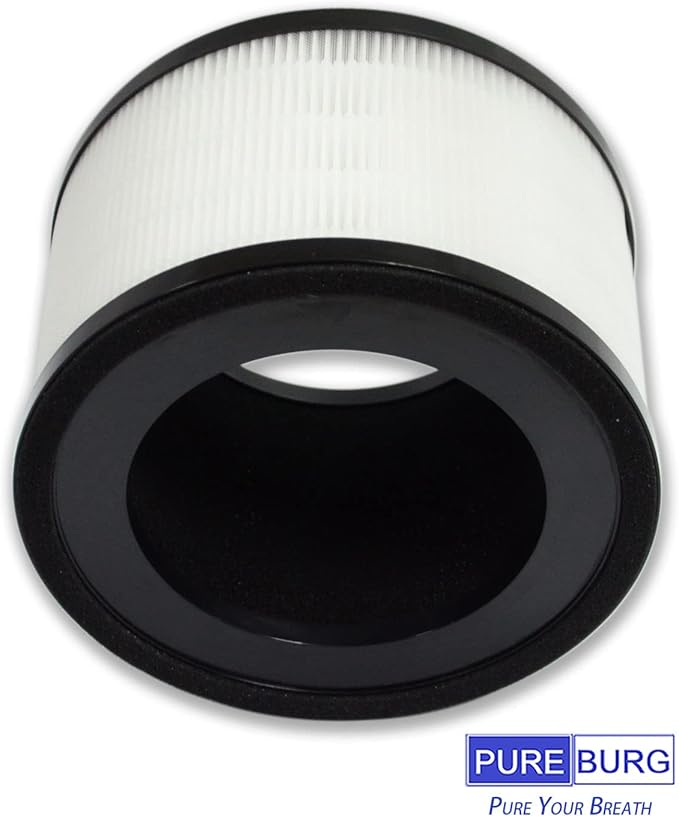 PUREBURG MAF-02 Replacement Filter Compatible with Miko IBUKI M Air Purifier,2-Pack H13 True HEPA 3-Stage Filtration Activated carbon Air Clean Dust VOCs Odor PM2.5 Smoke