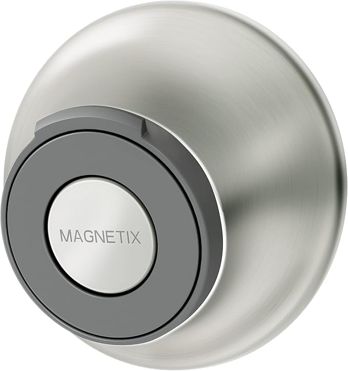 Moen 26100EPSRN Engage Magnetix 3.5-Inch Six-Function Handheld Showerhead with 186117SRN Magnetix Remote Dock, Spot Resist Brushed Nickel