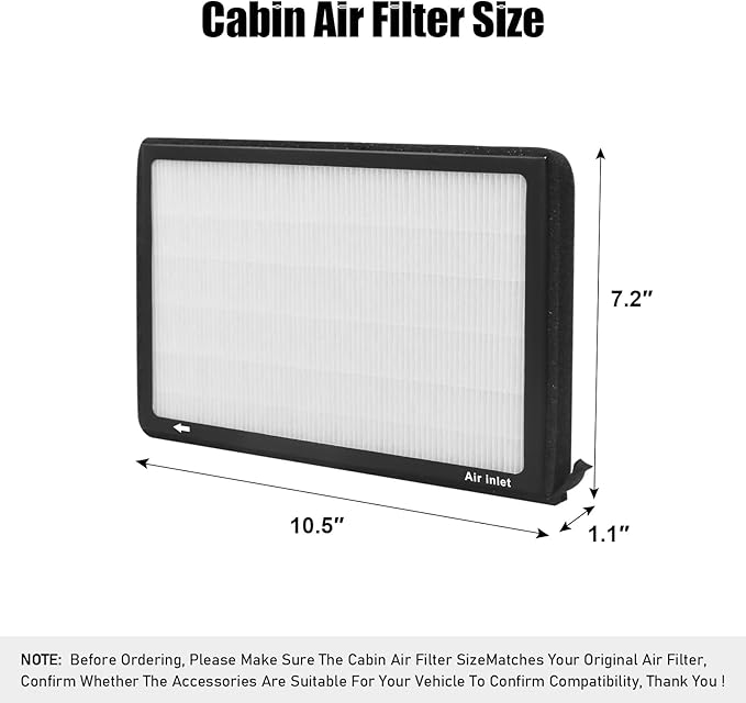 Mercedes-Benz Cabin Air Filter with Active Carbon - Fits 2007-14 CL550, CL600, CL63 AMG, CL65 AMG & More