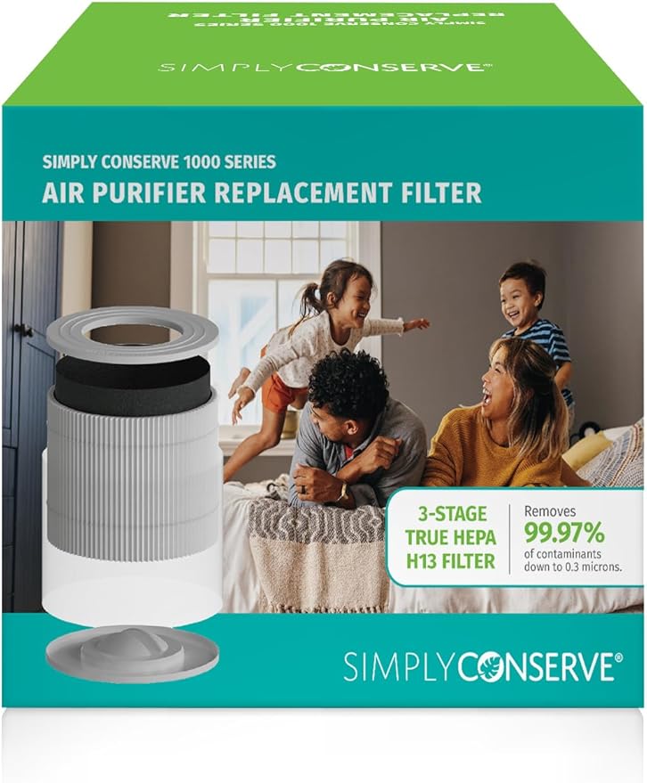 Simply Conserve 1000 Series Tabletop Air Purifier 3-Stage Replacement Filter