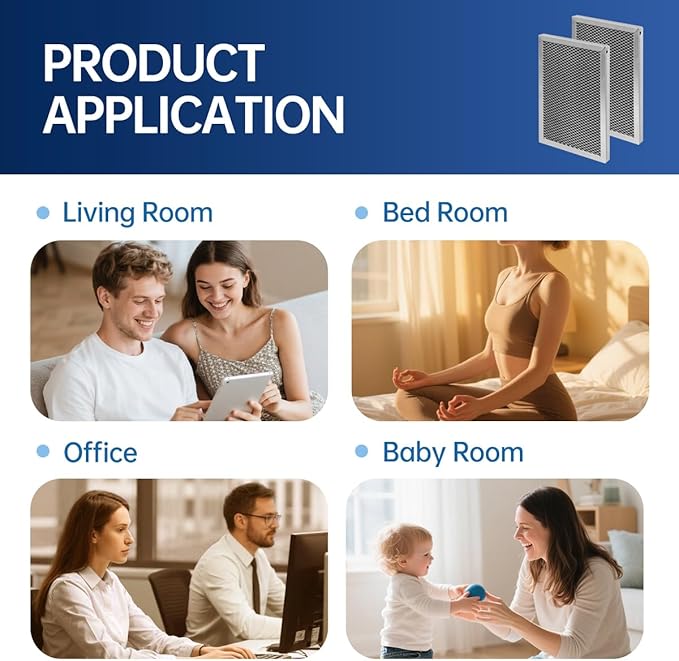 5695 Dehumidifier Filter MERV 8 Washable 8 x 11.7 x1 Compatible with Whole-House Dehumidifiers Models 1820 1820Z E070 E070KZ E070KZM E070N E070T E070Z Replacement Filter 2 Packs