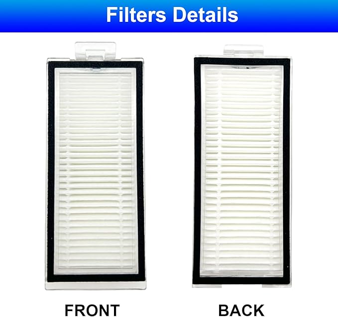 6 Pack Q7 Filters Replacement Compatible with Roborock Q7 Max+,Q7,Q7+,Q7 Max,Q5 Pro+,Q5 Pro,Q5 Max+, Q5 DuoRoller+, Q8 Max,Q8 Max+ Robot Vacuum and Mop