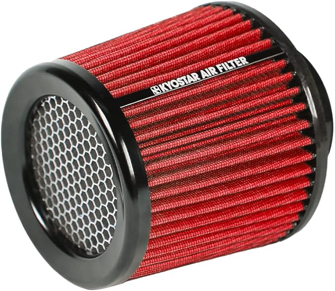 Kyostar 3 Inch 76mm Air Intake Cone Filter Replacement Quality Dry Air Filter Red