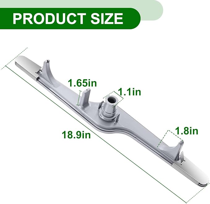 154568002 Dishwasher Lower Wash Arm Assembly For Frigidaire Electrolux Dishwasher Bottom Lower Spray Arm 154568001 5304517203 AP3958746 EA1524955 1196170 1542508-Grey