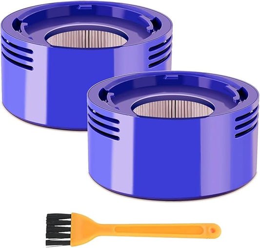 Vacuum Filter Replacement Compatible with Dyson V7, V8 Animal, V8 Absolute, SV10, SV11 Vacuum Cleaner, Hepa Post Filter Set Replacement Filter Part No. 965661-01 & 967478-01