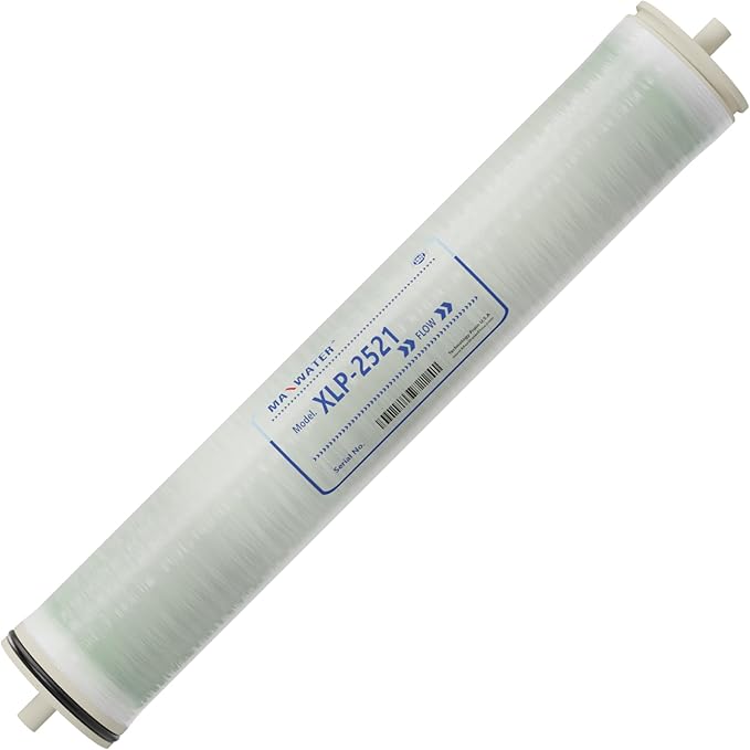 Max Water 2521 Extreme Low Pressure RO Membrane Element-XLP-2521 :300GPD size 2.5" x 21" good for Industrial, Agricultural, Whole House & more