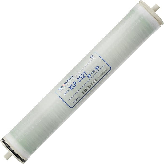 Max Water 2521 Extreme Low Pressure RO Membrane Element-XLP-2521 :300GPD size 2.5" x 21" good for Industrial, Agricultural, Whole House & more