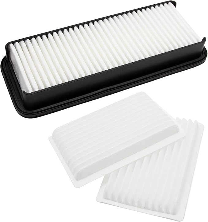 Cab Air Filter Kit,T1855-71600 Air Filter,6A671-75090 Filter Element Replacement for Kubota Tractor SVL75-2C/75C/90-2C/90C（Filter and Replacement）