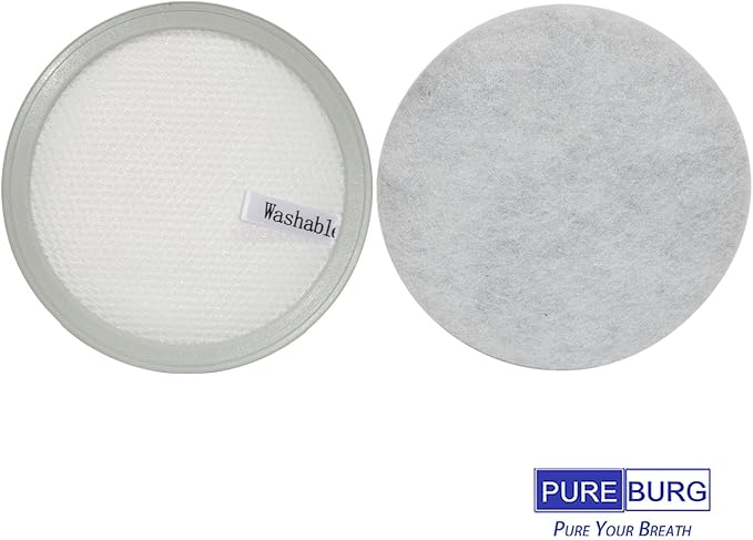 PUREBURG Replacement Filter Kit for HomeRunPet Ultra Quiet Dog Grooming Vacuum HC-15, 2 Filter Cartridge & 8 Filter Pad, Pet Vacuum Filter