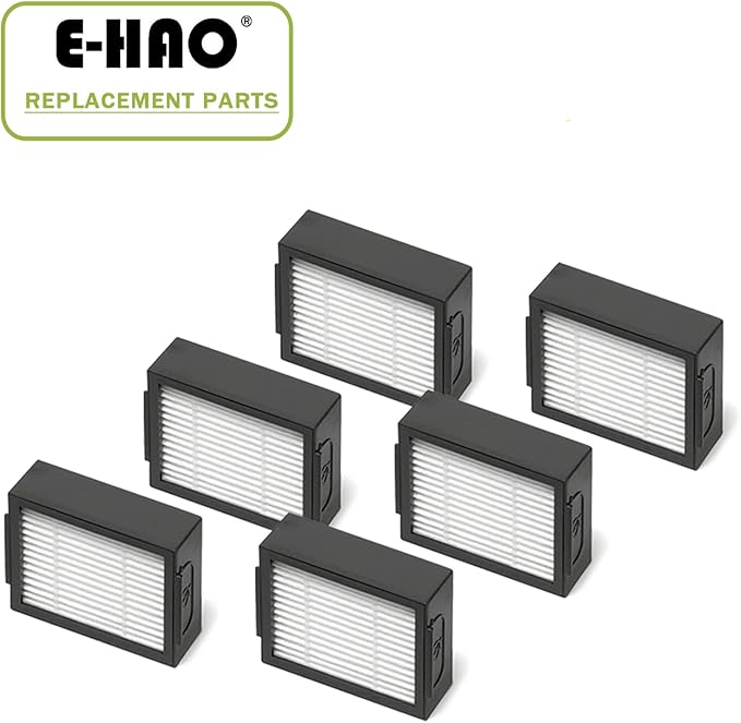 6 Pack Vacuum HEPA Filters Replacement for iRobot Roomba i & j & e Series, Vacuum Filter Accessories Parts for i1+/i2+/i3+/i4+/i5+/i6+/i7+/i8+/j5+/j6+/j7+/j8+/j9+/e5/e6/e7