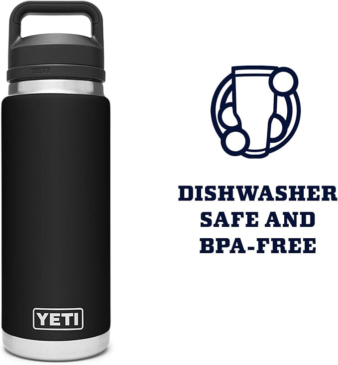 YETI Rambler 26 oz Bottle, Vacuum Insulated, Leakproof, Stainless Steel with Chug Cap