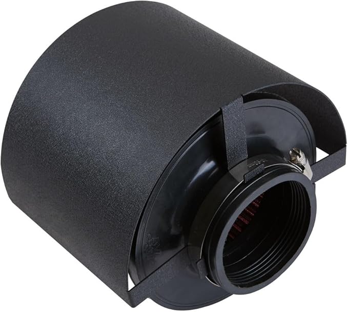 Kyostar Universal Steel Air Filter Heat Shield Cover Burning Air Intake Filter Cover for 2.5-3.5" Cone Filter (Black)