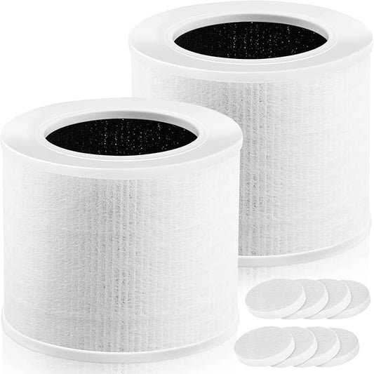 Core Mini Replacement Filter for LEVOIT Core Mini Air Purifier, 3-in-1 H13 True HEPA Filter for Levoit Filter Replacement Core Mini-P/Core Mini-RF, 2 Pack