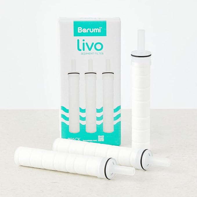 Barumi Sediment Filters for Livo Kids Handheld Showerhead | 3-Pack | Good for Skin & Hairs | Removes Rust and Fine Particles from Tap Water, Easy Installation (Only for Livo Kids Showerheads)