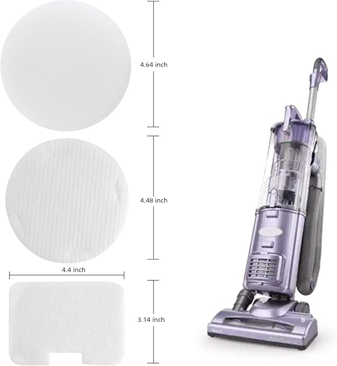 NV22L Filters for Shark Navigator Swivel Upright Vacuum NV22L, NV22, NV22S, NV26, NV27, UV400 Part # XF22, 8 Foam + 4 Felt Circular & Exhaust Filters Kit