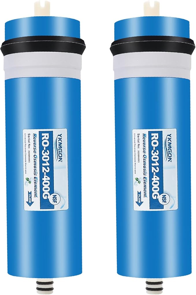 2Pack 400 GPD Universal Reverse Osmosis RO Membrane Element，3.0"x12" Replacement Water Filter,for Under Sink Home Drinking RO Water Purifier System