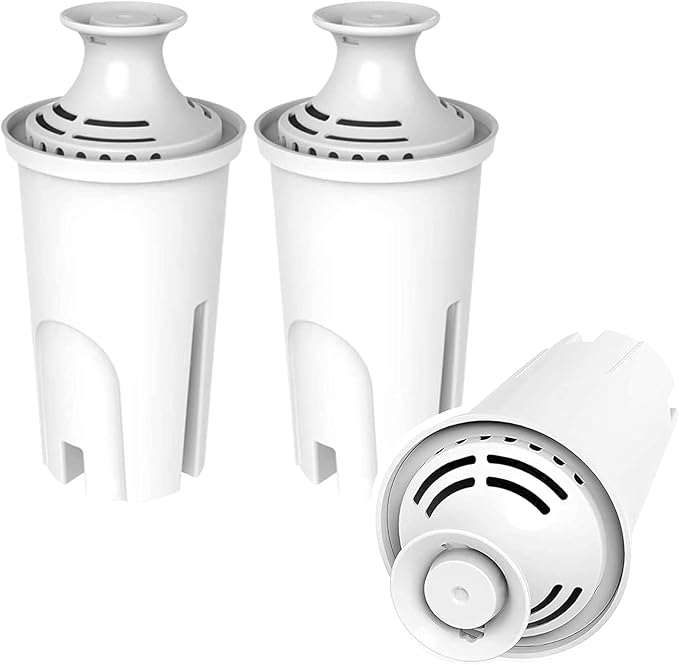 3-Pack Standard Water Filter Replacements for Brita® Water Pitchers and Dispensers, NSF Certified to Reduce Chlorine and Bad Taste, BPA free