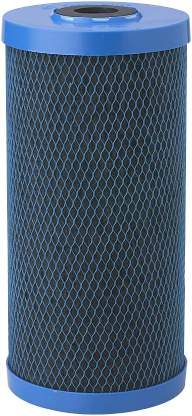Pentair Pentek CFB-Plus10BB Big Blue Carbon Water Filter, 10-Inch, Whole House Fibredyne Modified Molded Carbon Block Replacement Cartridge, 10" x 4.5", 5-10 Micron