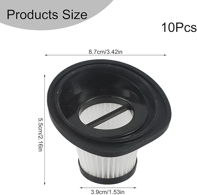 Cordless Vacuum Cleaner Washable Replacement Filters, For VacLife VL188 And VL189(10 PACK)