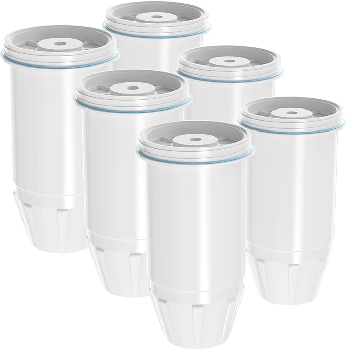 Water Filter Replacement for Zero Pitcher and Dispenser,6-Stage Filter System Compatible with ZR-001 ZR-004 ZP-006 ZR-017,6 pack