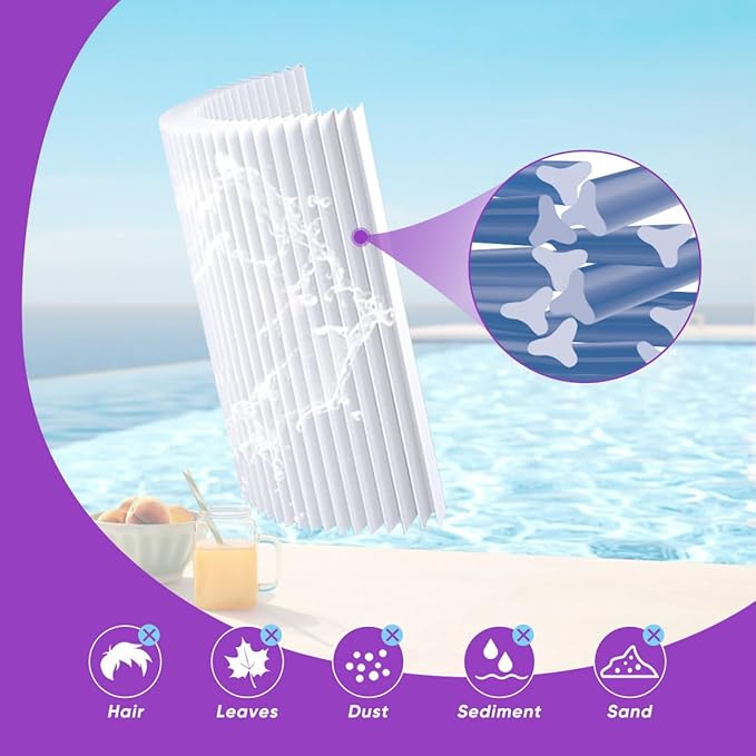 ZOTEE Spa Filter Replaces PAS-1342, Jacuzzi J300, 6541-383, Darlly 60605,PJW60TL, Filbur FC-2715, 6CH-961, PJW60TL-OT-F2S, Hot Tub Filter, 2 Pack