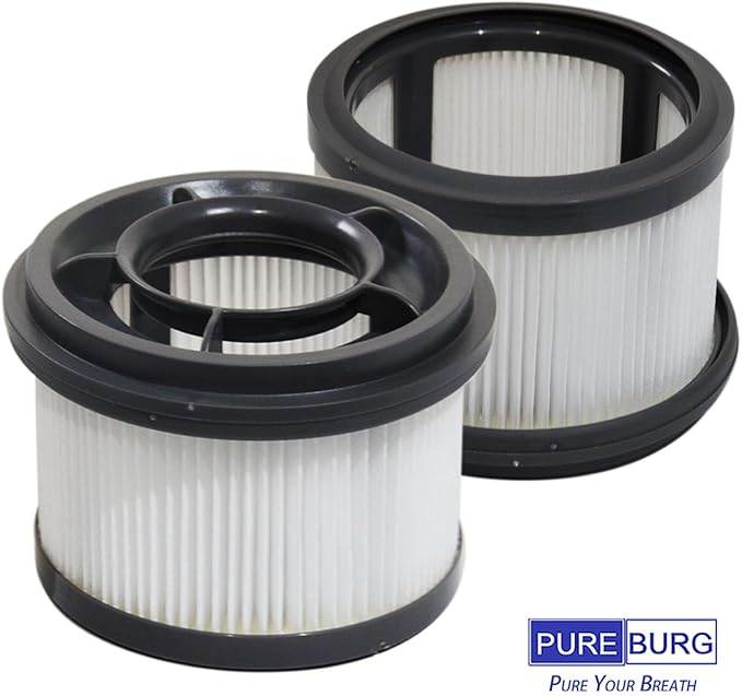 PUREBURG Replacement Filter Kit Compatible with Dreametech T10 T20 T30 & XIAOMI G9 G10 Handheld Cordless Vacuum Cleaner,2 x Center filter + 4 x Pre-Filter Washable