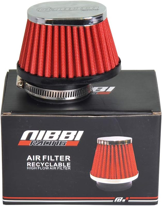 NIBBI Universal Air Filter - 54mm Breather Filter for Dirt, Mini, Pit Bikes - Fits HONDA, YAMAHA, SUZUKI, SSR, TTR