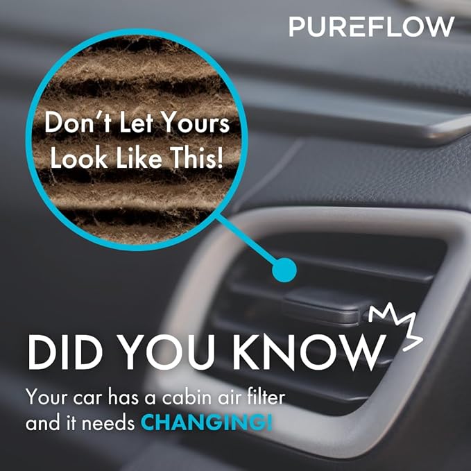 PureFlow Cabin Air Filter PC9977X | Fits 2014-2020 Jeep Cherokee, 2015-2017 Chrysler 200