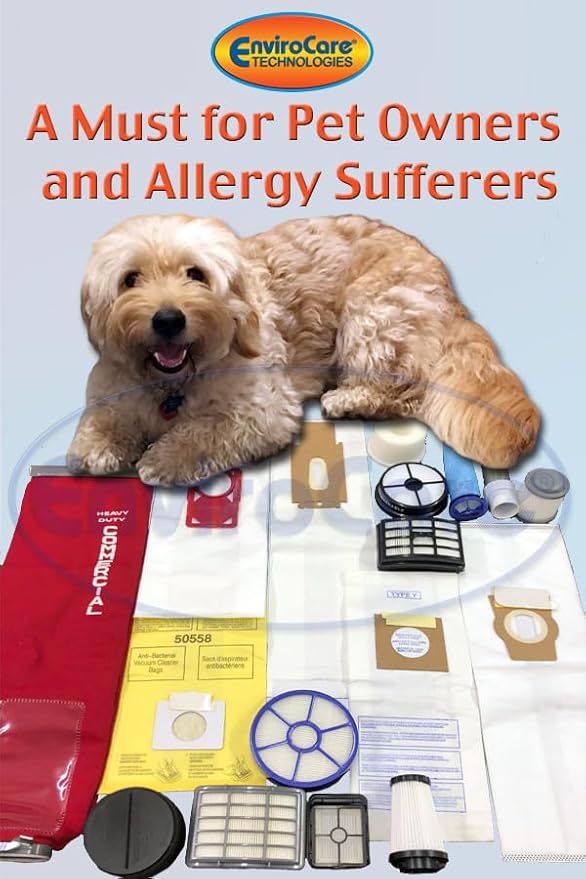 EnviroCare Replacement HEPA Filtration Vacuum Cleaner Bags made to fit Riccar 1400, 1500, 1700, 1800 Series and Simplicity S38, S36, S24, S20 and S18 Canisters 6 pack