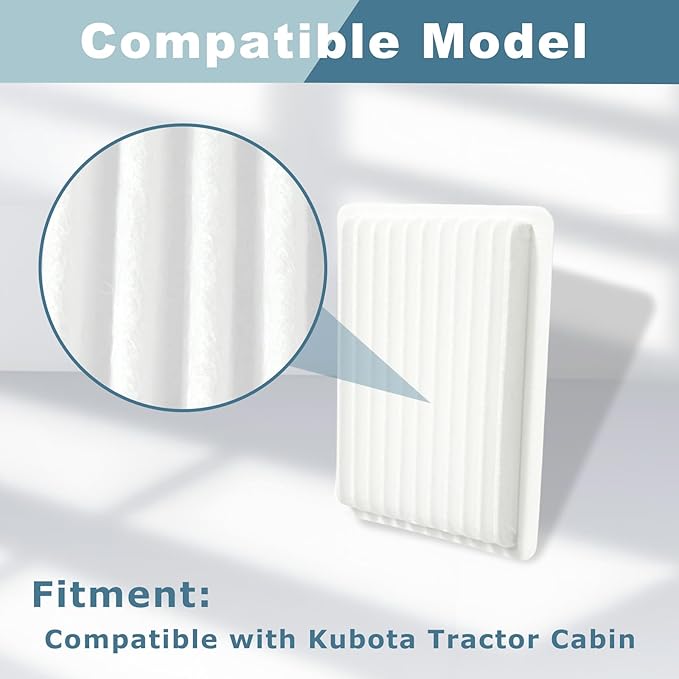 Air Filter Kit for Kubota Tractor Cabin Replace 6A671-75090 014520-0804 and T1855-71600