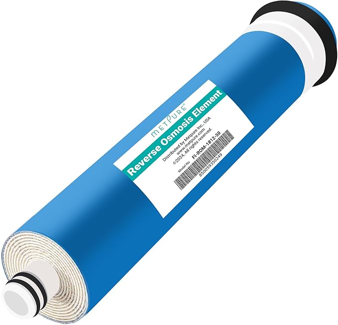 Reverse Osmosis Membrane Filter 50 GPD 11.75" x 1.75" Replacement Fits Under Sink RO Drinking Water Purifier System in RO Membrane Water Filter