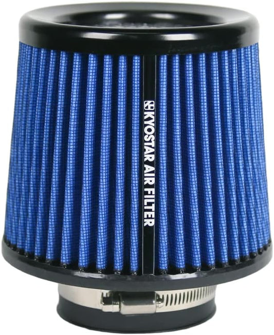 Kyostar 3 Inch 76mm Air Intake Cone Filter Replacement Quality Dry Air Filter Blue
