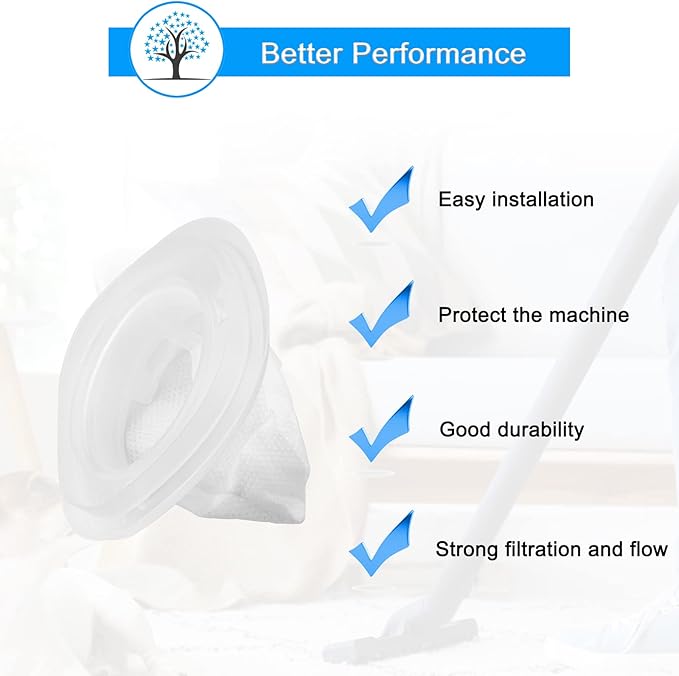 HNVCF10 Filters for Black and Decker HNVC215B10, HNVC215B12AEV, HNVC220BCZ00, HNVC220BCZ01, HNVC115JB06, HNVC215B12, HNVC220BCZ10, HNVC215BW52, HNVC115J, HNVC215B, HNVC220B, Washable, 4 Pack