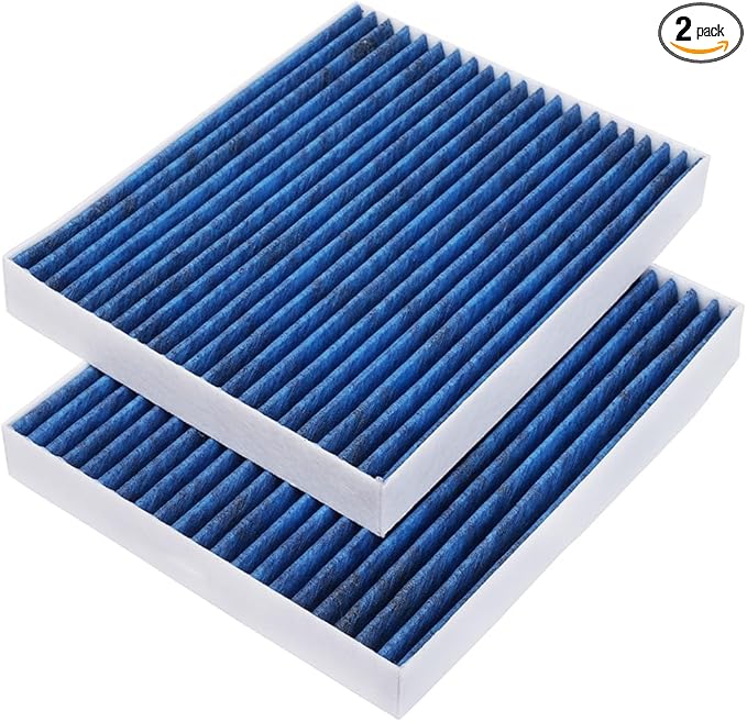 2-Pack HEPA Cabin Air Filter Fits for Accent Elantra Elantra Coupe Elantra GT Forte Forte5 Forte Koup Rondo Activated Carbon Cabin Filter Replacement CF10728 97133-2H000 Car Accessories