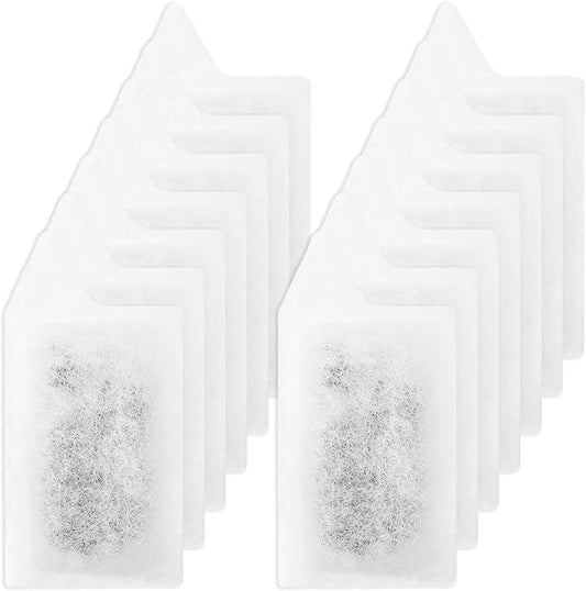 14 Packs Replacement Small Filters Cartridges for Tetra Whisper Small Fish Tanks Filter, Refilled Filters Cartridges S Size for 3-10 Gallons Betta Aquarium Filter Kit