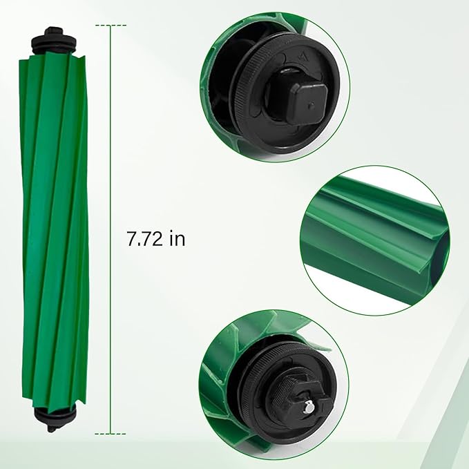 Replacement Parts for iRobot Roomba Plus 505 Combo/Plus 405 Combo Robot Vacuum Cleaner Accessories Kit Include 1 Main Brush 4 Side Brush 2 Filter 2 Mop Pad 2 Dust Bag